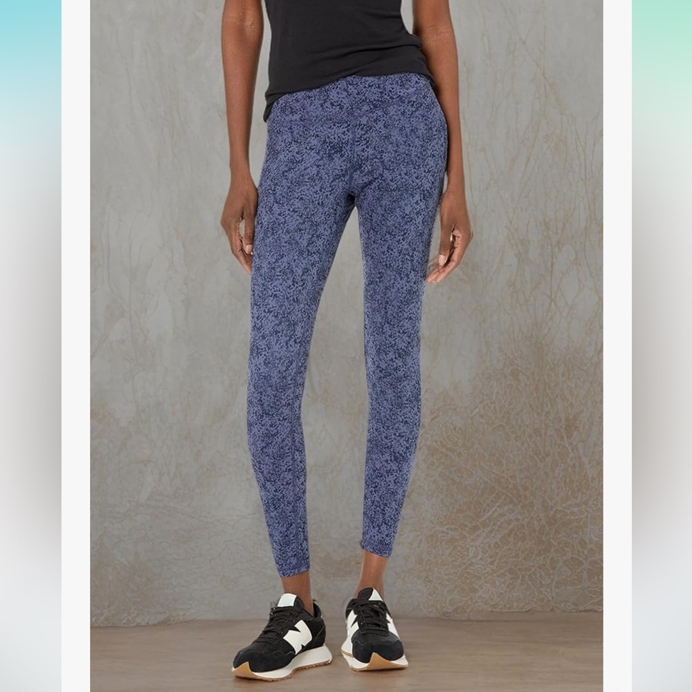 Jockey Women's Lazy Snake Print 7/8 Ankle Leggings Dark Navy Combo Size Medium